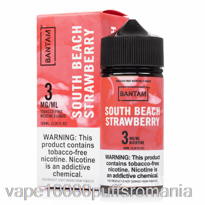 Vape Romania South Beach Capsuni - Bantam Vape - 100ml 0mg